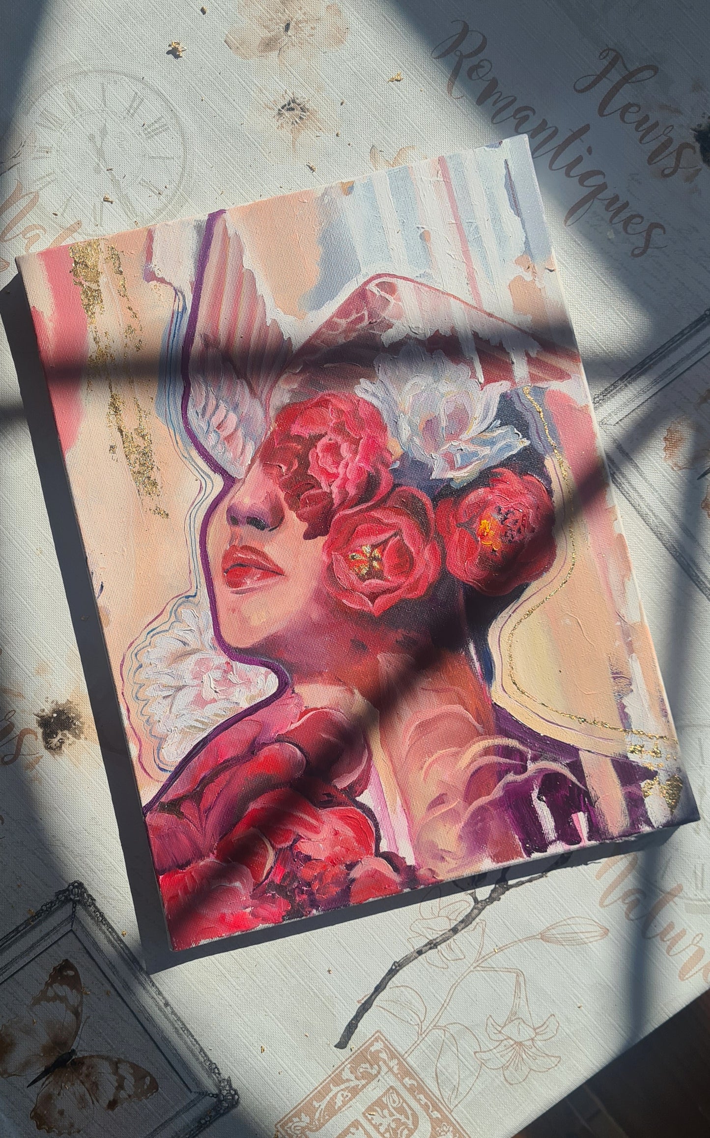 "Scarlet Freedom" Original Oil Painting