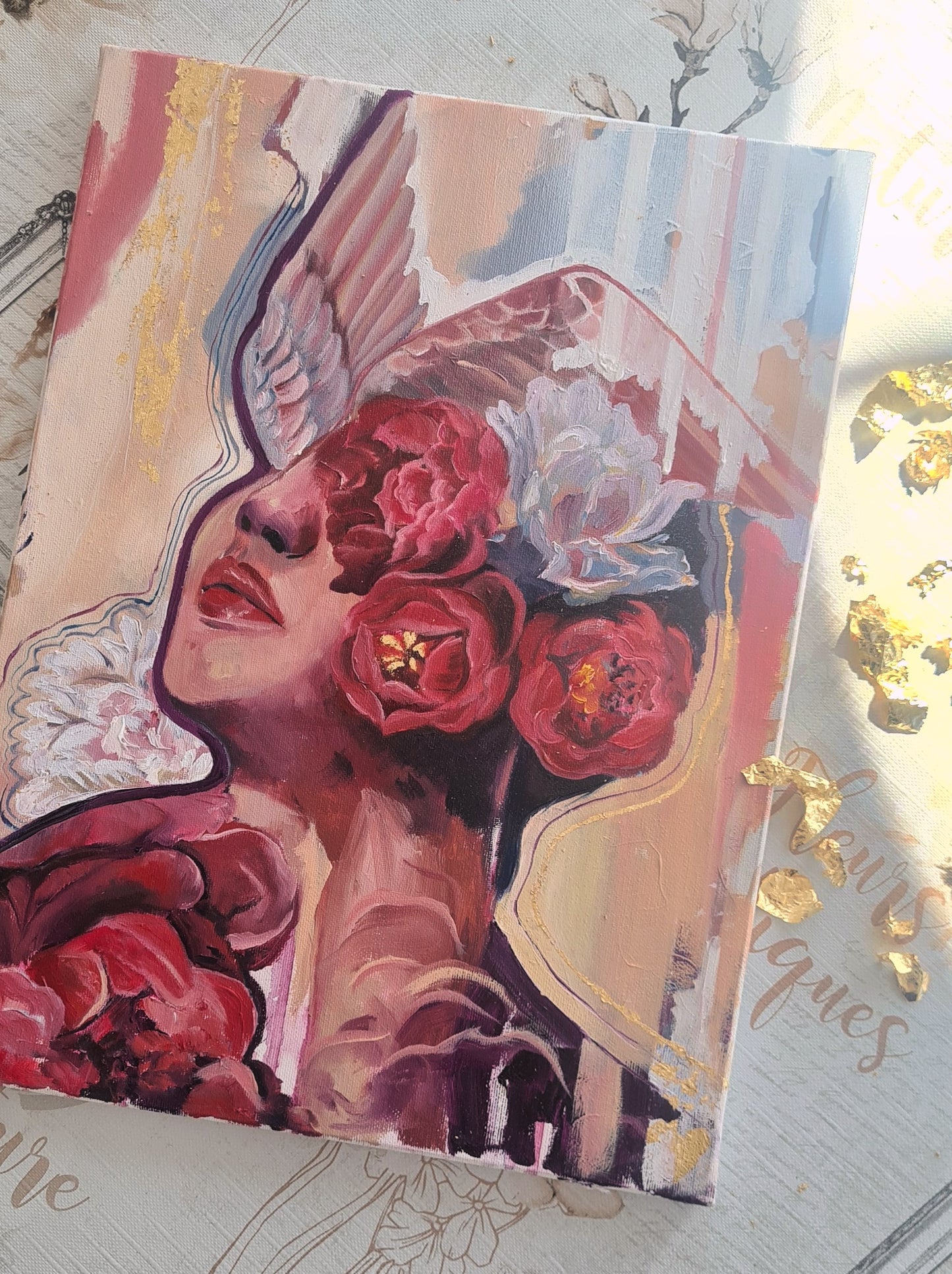 "Scarlet Freedom" Original Oil Painting