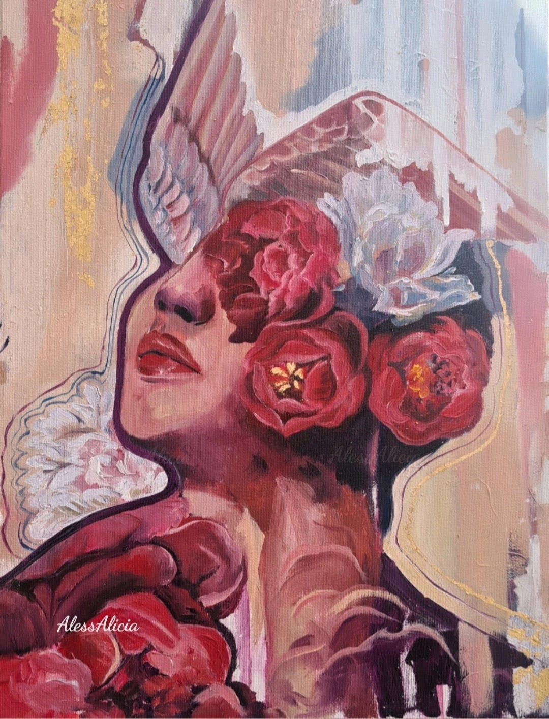 "Scarlet Freedom" Original Oil Painting