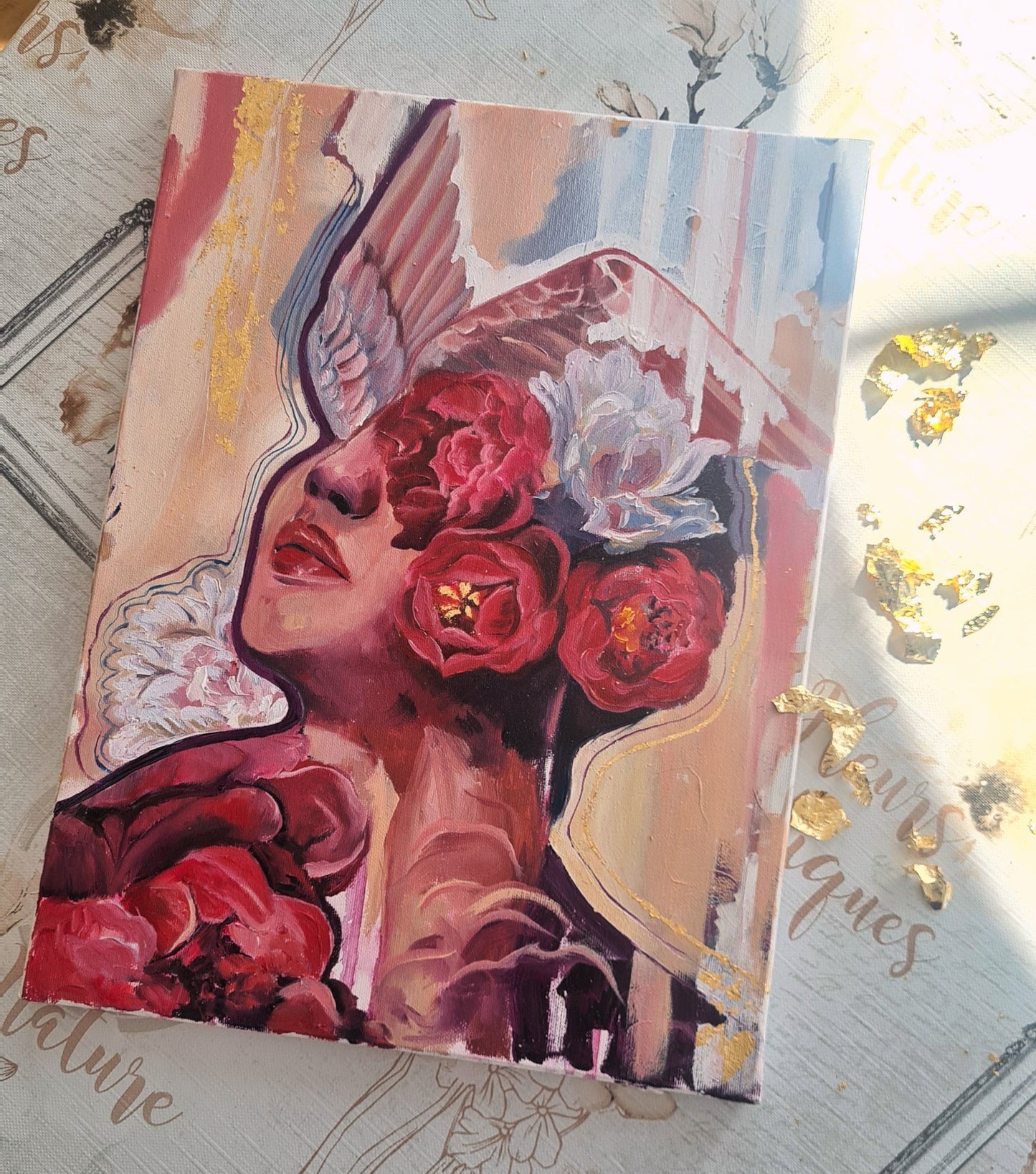 "Scarlet Freedom" Original Oil Painting