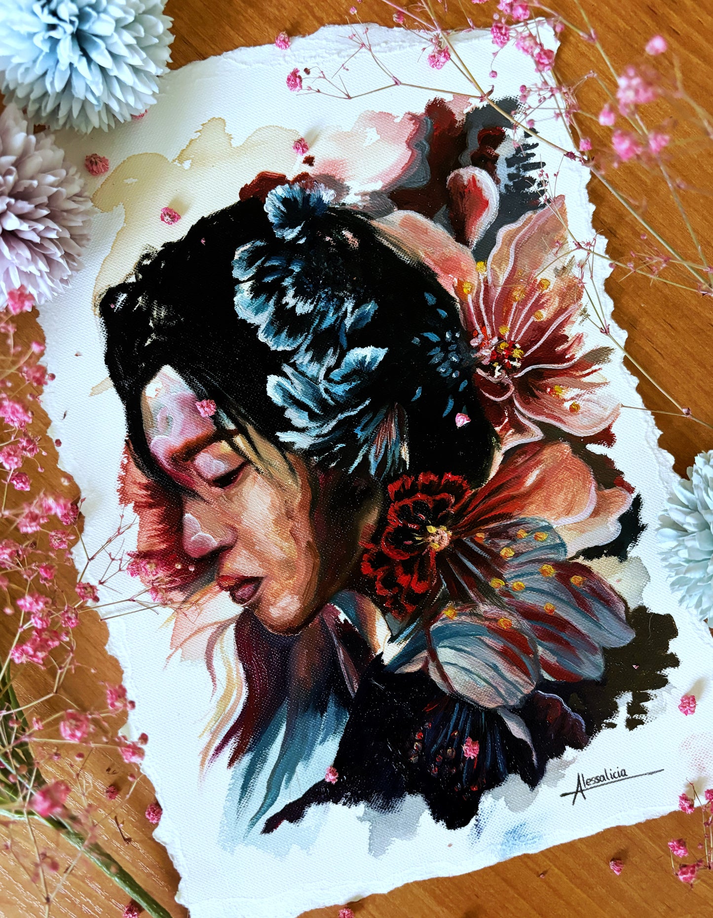 "Graceful freedom" Original Painting Sketch