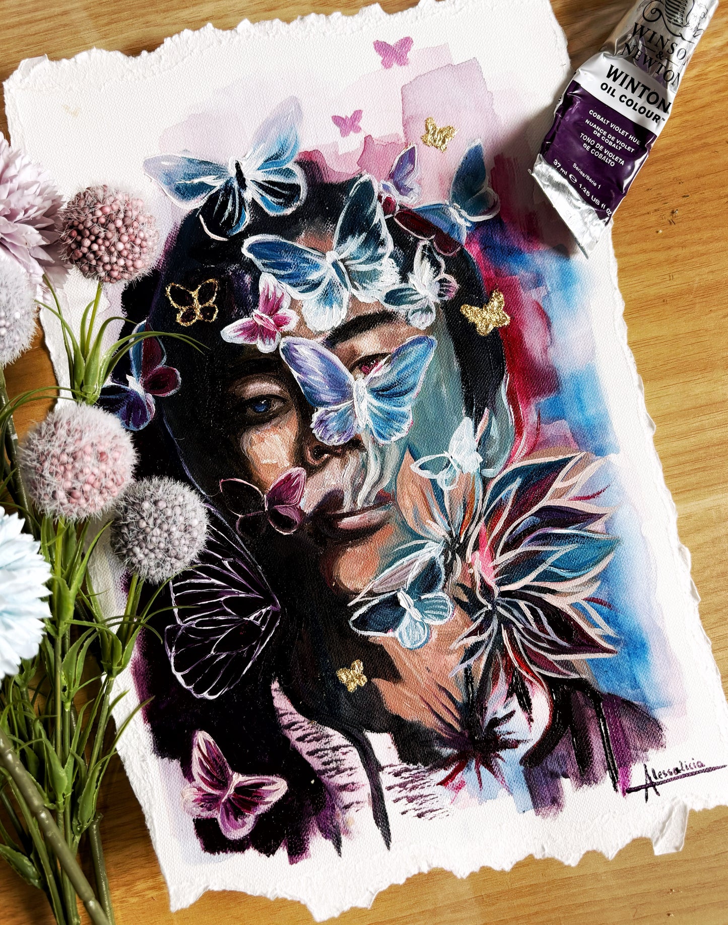 "Violet Crazy" Original Painting Sketch