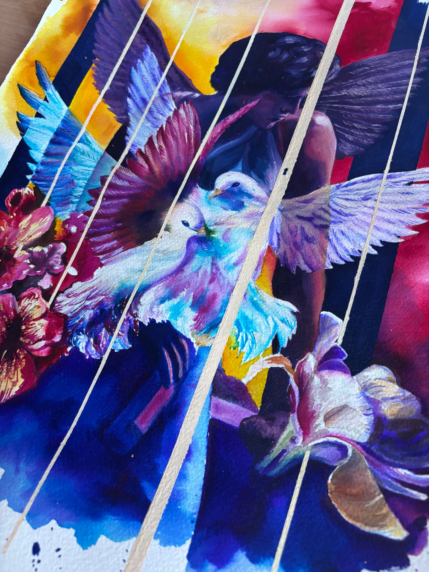 "SALTBURN CAGE" Original Painting