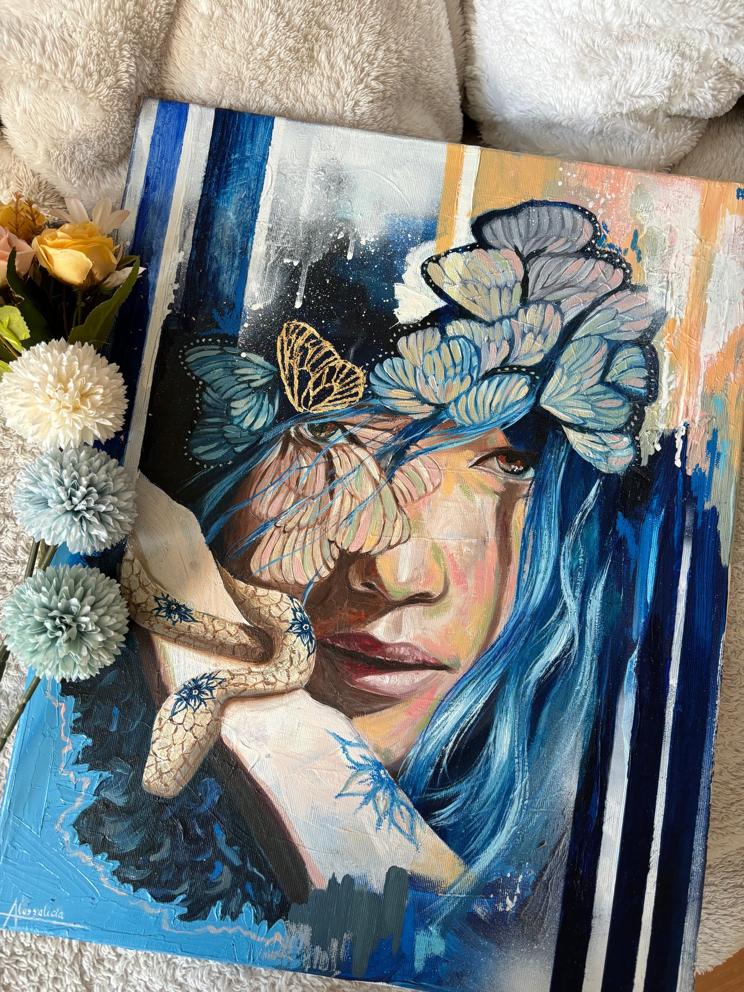 "Embrace change" Original Oil Painting