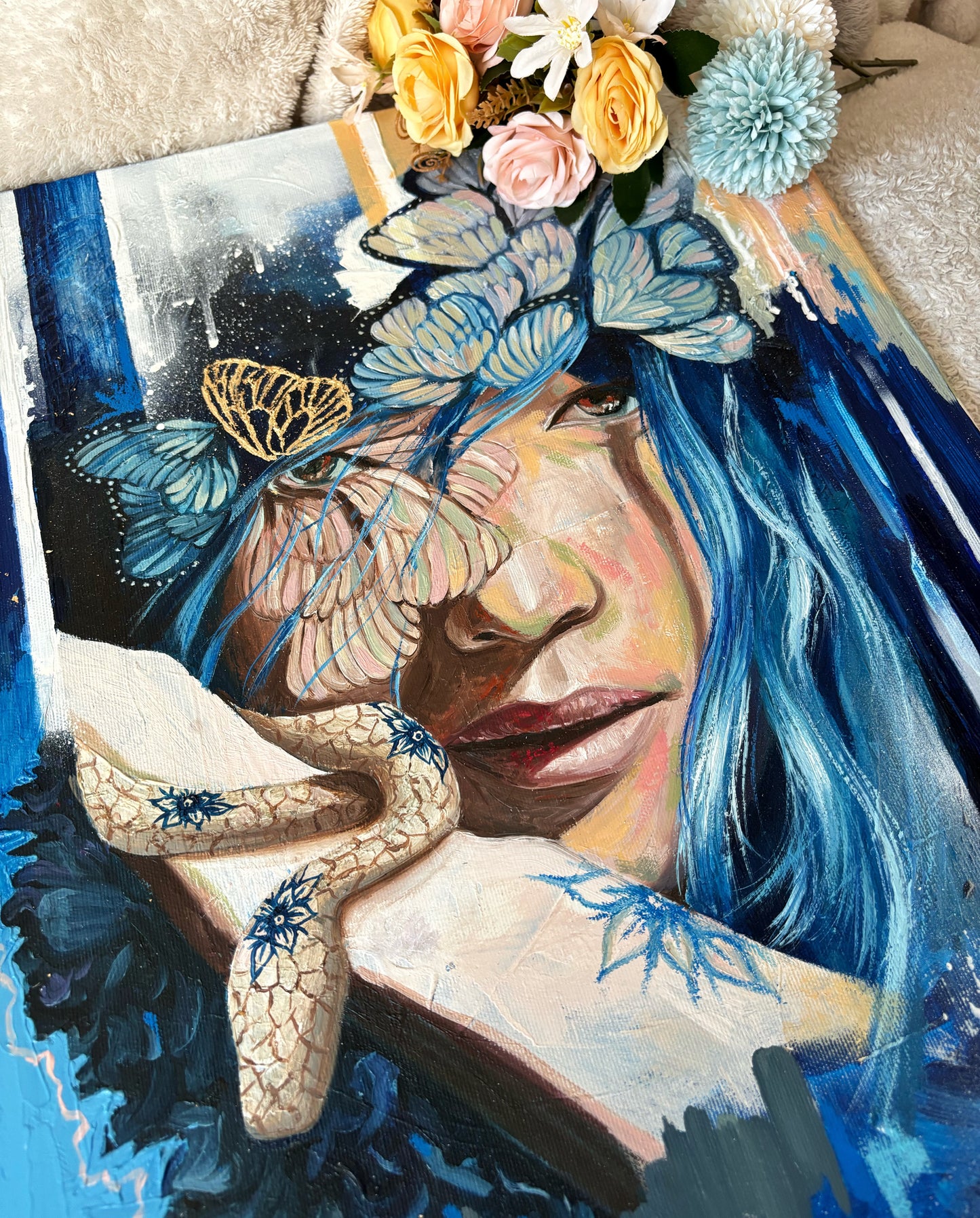 "Embrace change" Original Oil Painting