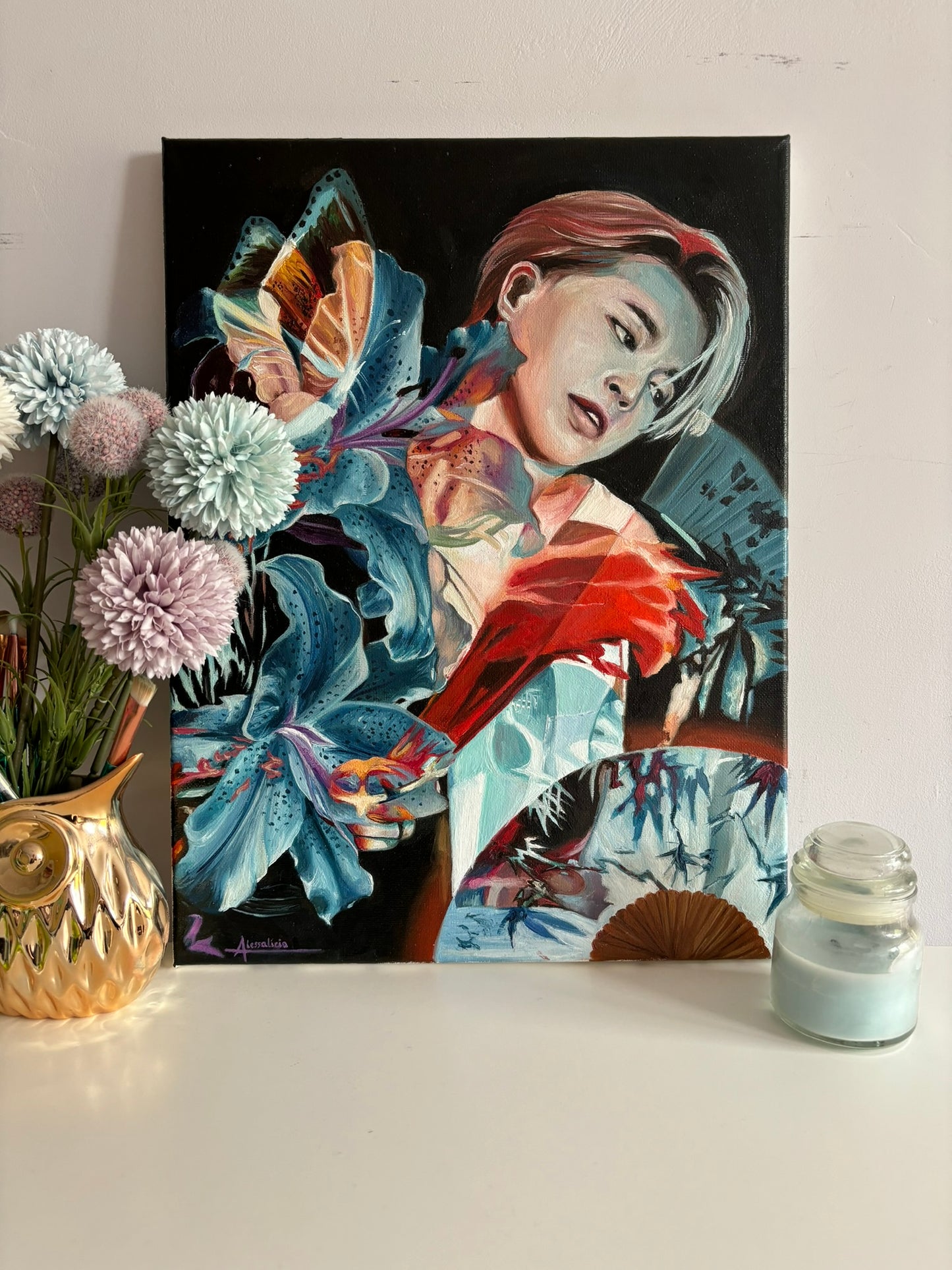 "BUCHAECHUM" Original Oil Painting