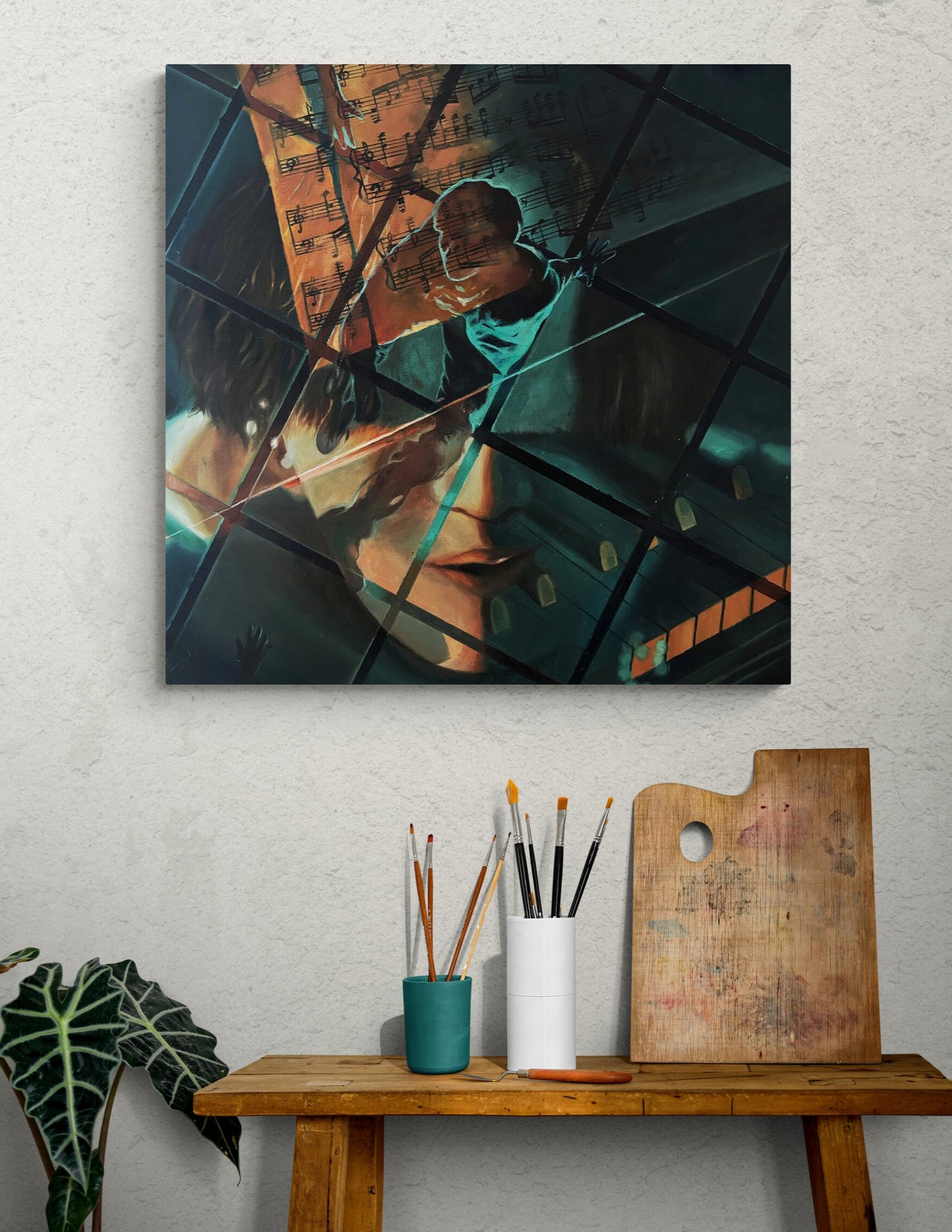 "Shadow x Daechwita" Original Oil Painting
