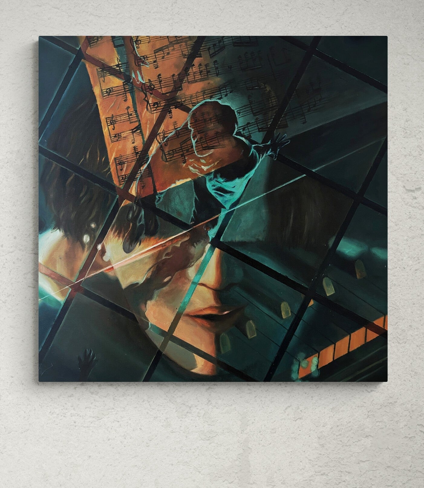 "Shadow x Daechwita" Original Oil Painting