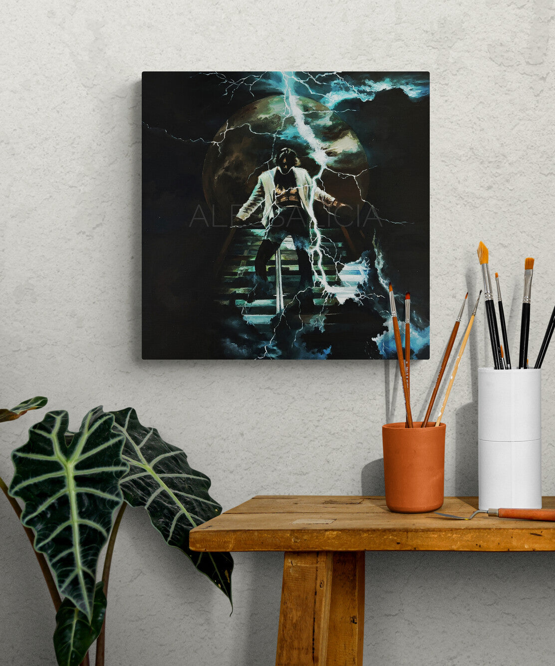 "Welcome to The Other Side" Original Oil Painting