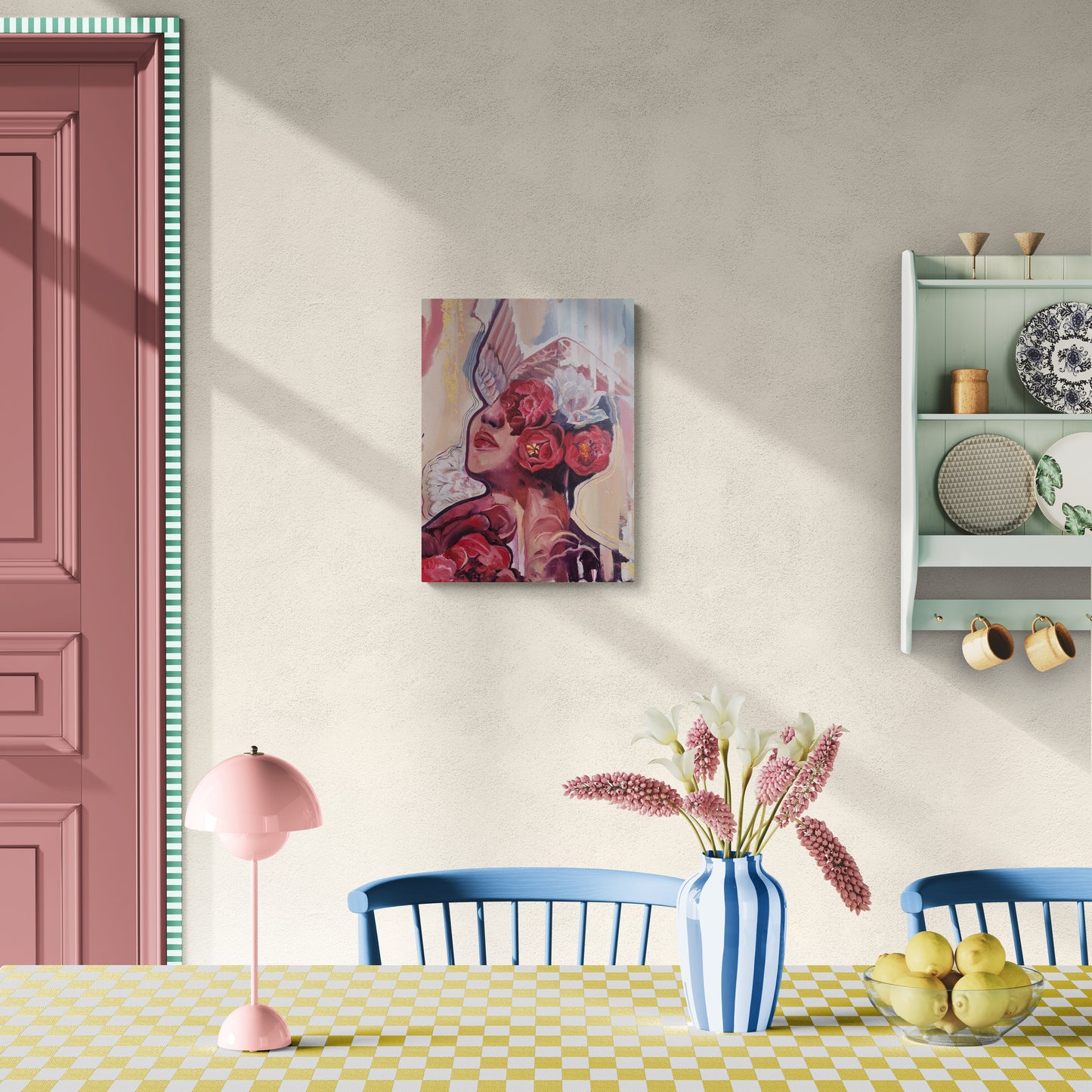 "Scarlet Freedom" Original Oil Painting