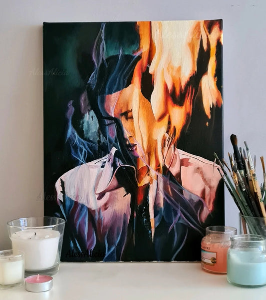 "Burned Out" Original Oil Painting