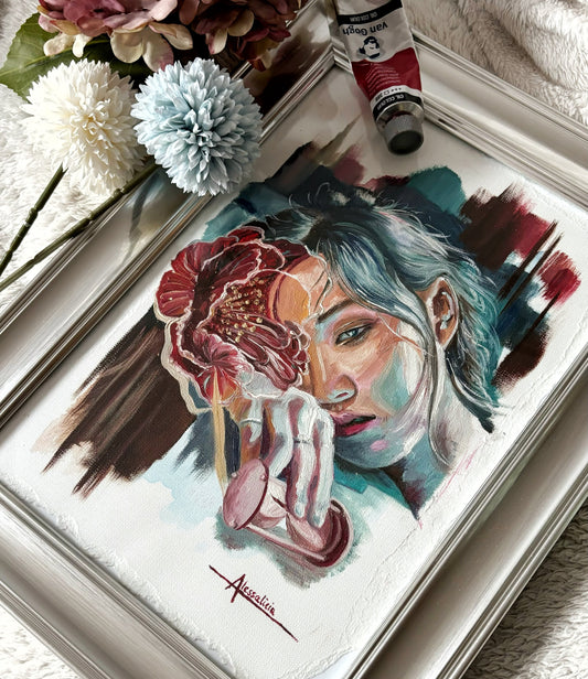 "Indecisive" Original Painting Sketch