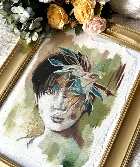 "Matcha latte" Original Painting Sketch