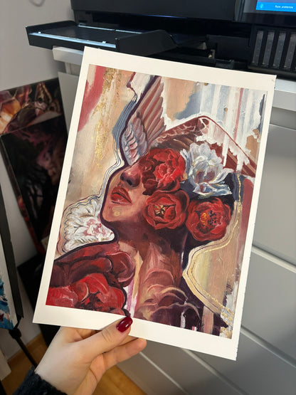 "Scarlet Freedom" Fine Art print