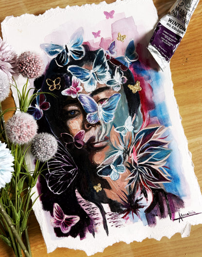 "Violet Crazy" Original Painting Sketch