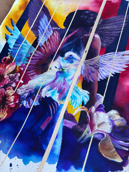 "SALTBURN CAGE" Original Painting