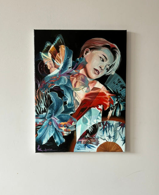 "BUCHAECHUM" Original Oil Painting