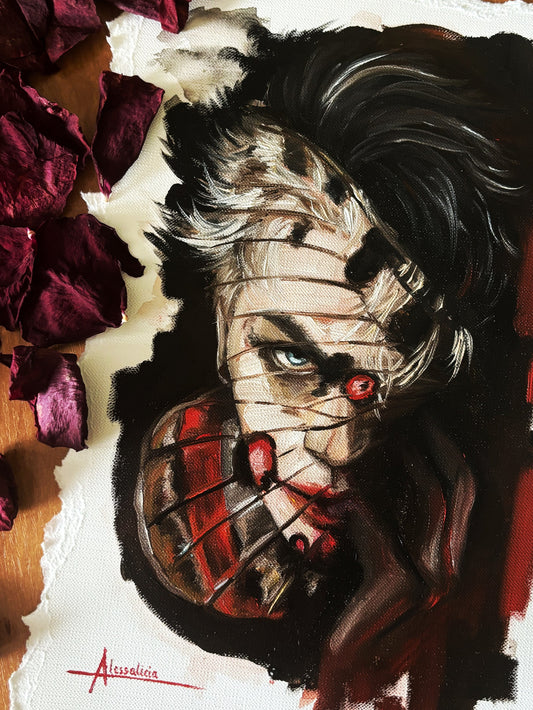 "Moth's change" Original Painting Sketch
