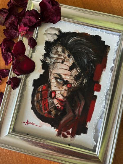 "Moth's change" Original Painting Sketch