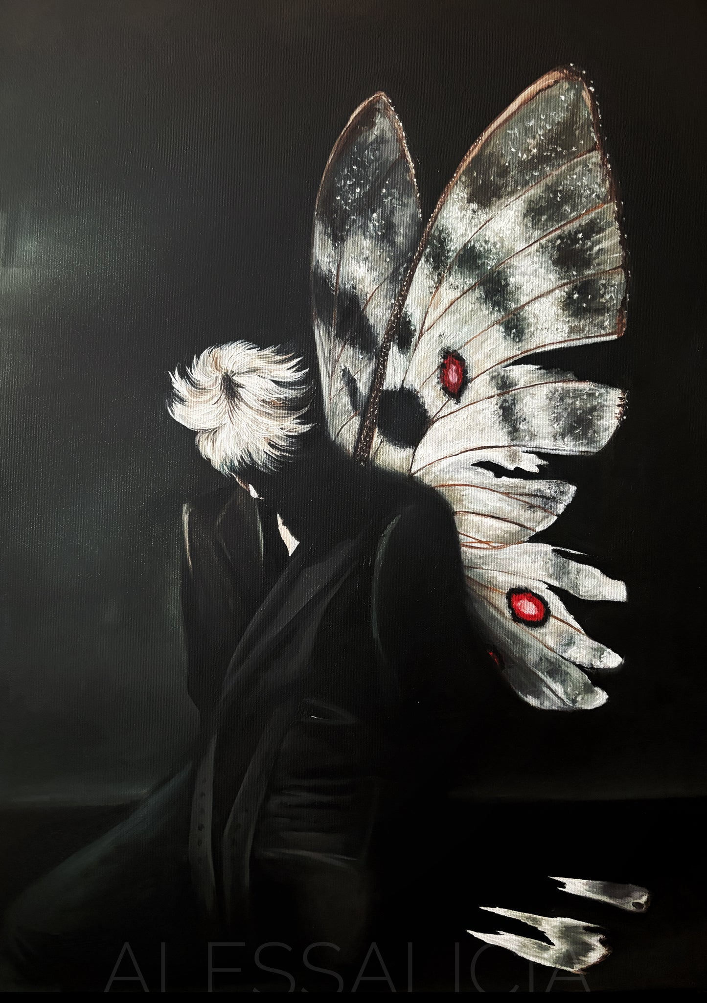 "Protect your wings" Original Oil Painting