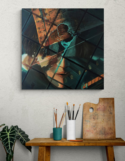 "Shadow x Daechwita" Original Oil Painting