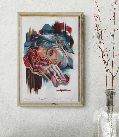 "Indecisive" Original Painting Sketch