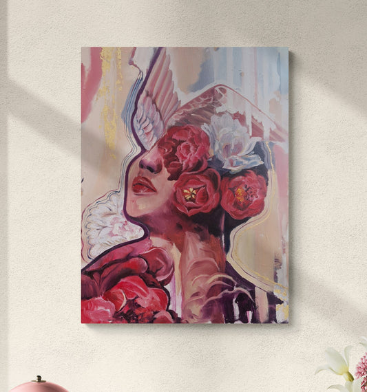 "Scarlet Freedom" Original Oil Painting